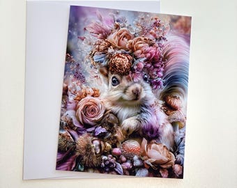 Handcrafted Greeting Card With Printed Design