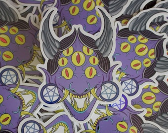 Hannya Sticker Holographic Glossy