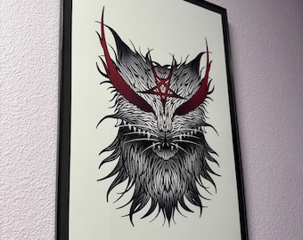 Demon Cat Poster