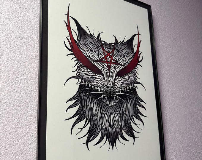 Demon Cat Poster