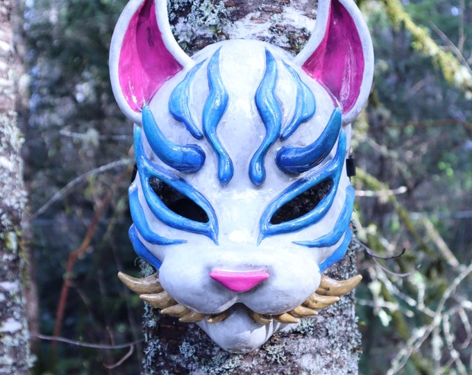Blue Kitsune Mask