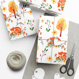 Fall Colors Wrapping Paper, Fall Gift Wrap, Autumn Gift Wrap, All Occasion Wrapping Paper