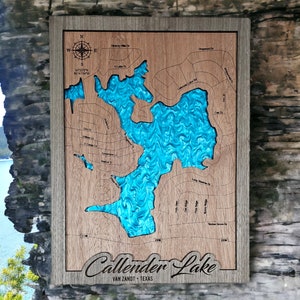 Lake Callendar Map-blue