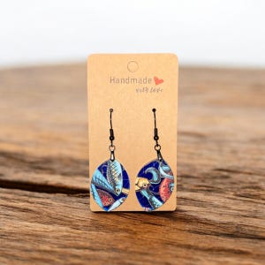 Fishing Lure Print Earrings
