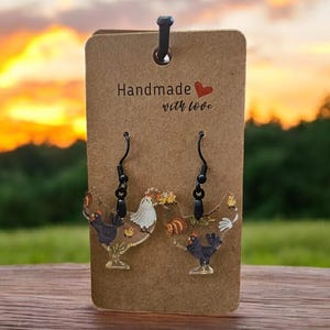Chicken Earrings
