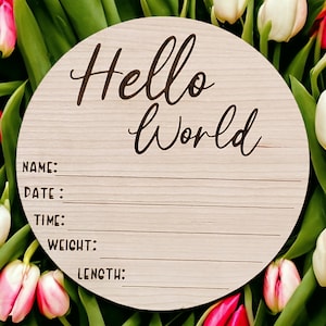Birth announcement- Hello World