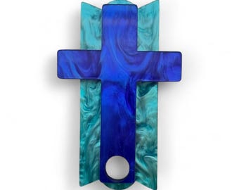 Adorno para taza en forma de cruz de 40 oz