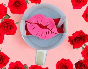 Cup topper- lips