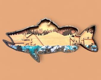 3D Bass Schichtholzkunst