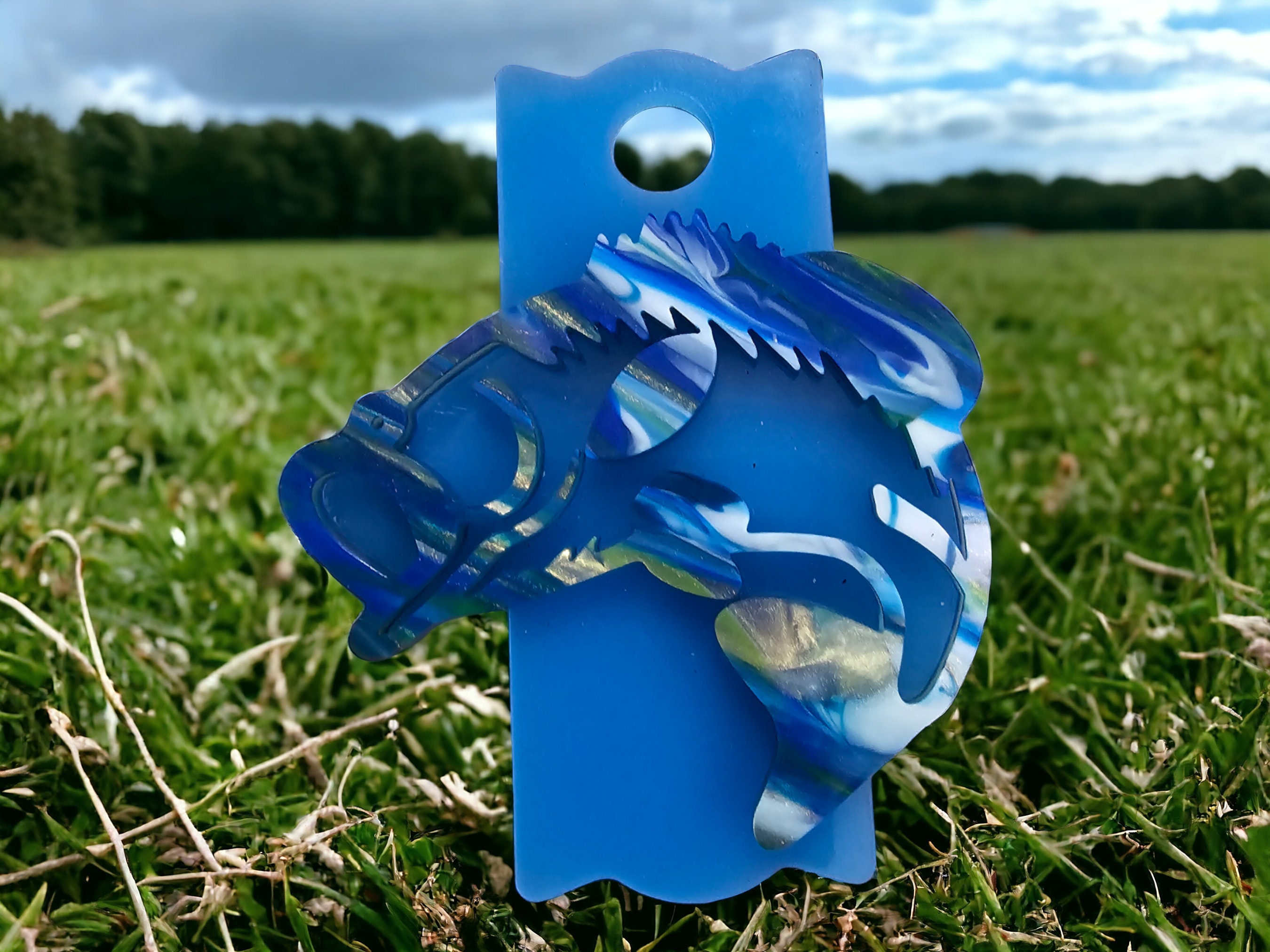 Cup topper- glow in the dark bass