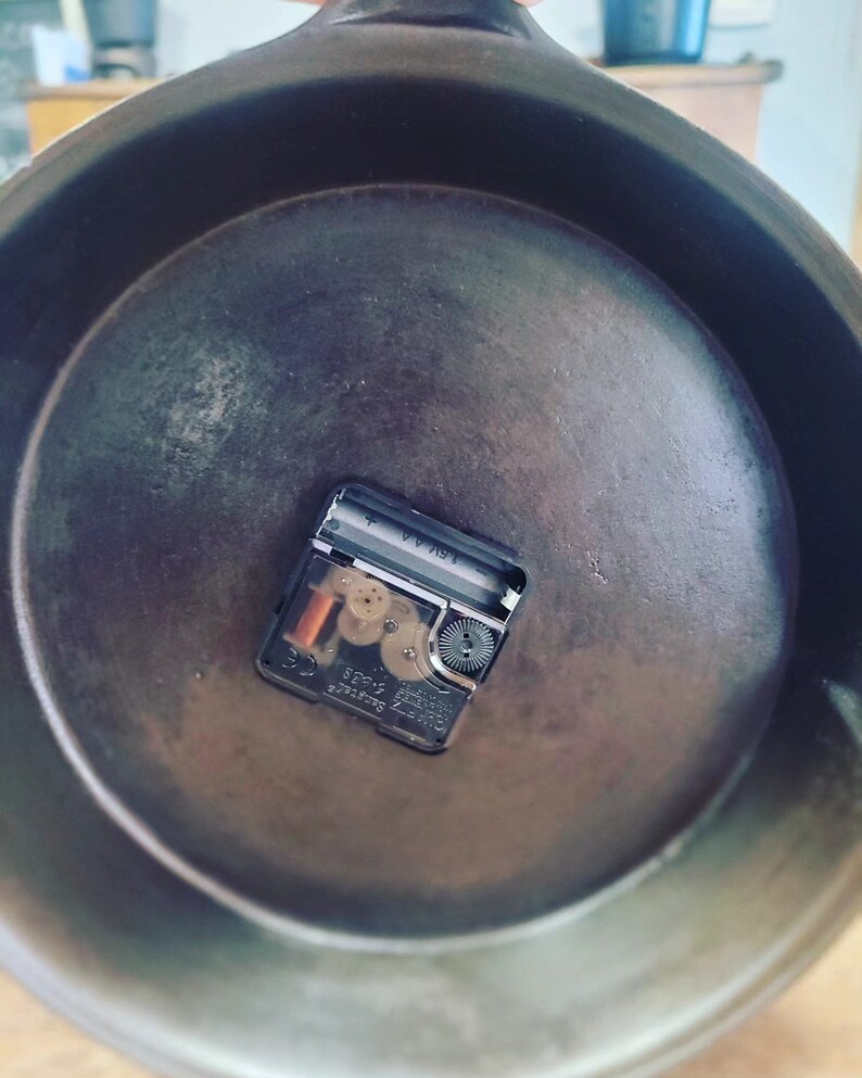 Cast Iron Skillet Clock Etsy