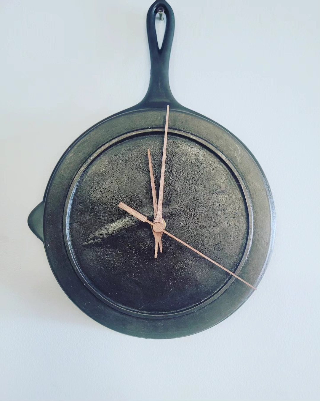 Cast Iron Skillet Clock Etsy