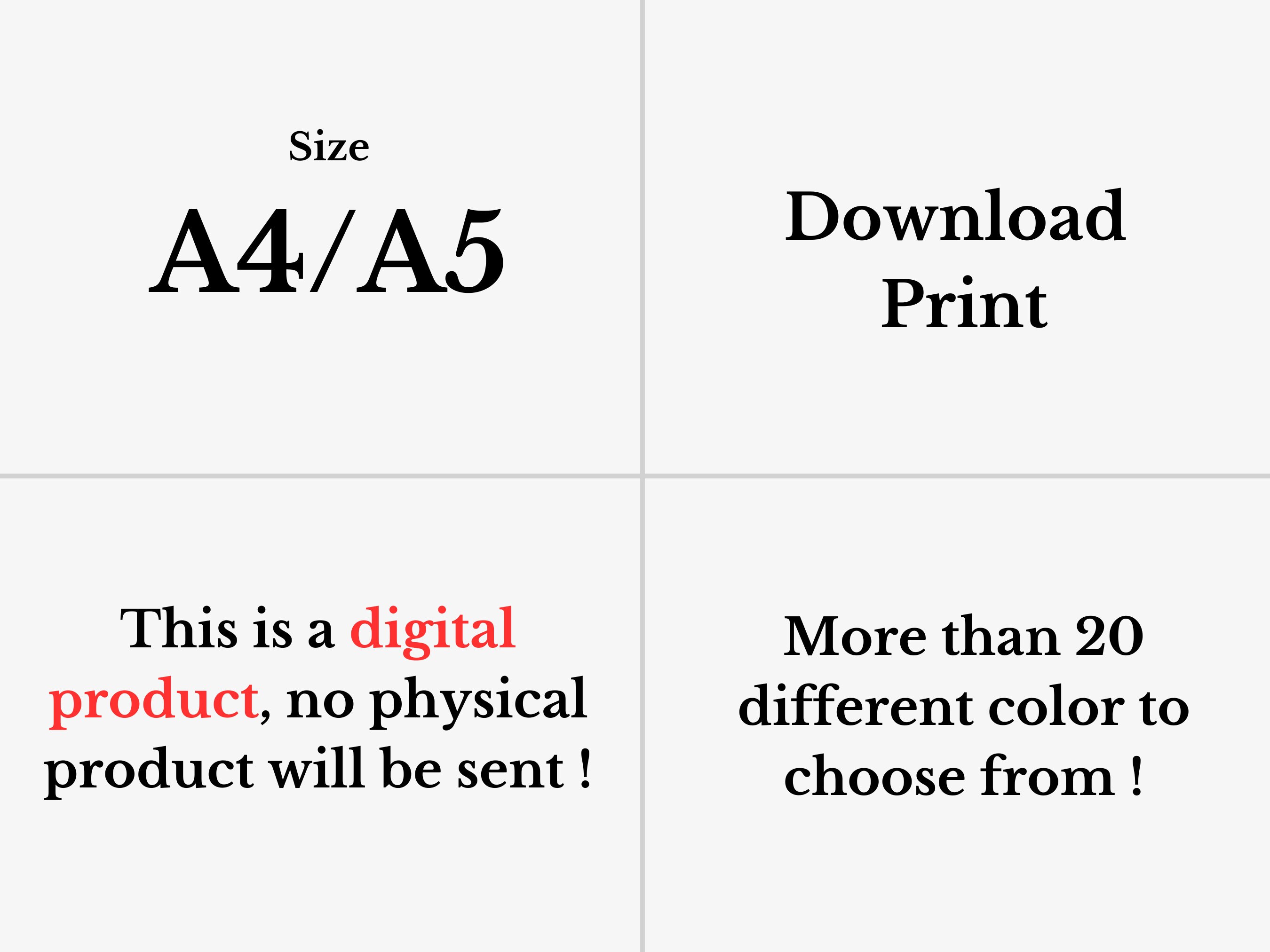 2024 Printable Calendar 2024 Yearly Minimalist Calendar Etsy