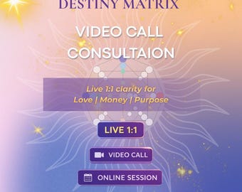 Destiny Matrix Reading: Personalized Video Consultation 1 hour + PDF
