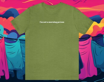 Kein Morgenmensch T-Shirt | Vorsicht nach 10 Uhr Tee | "Humorvolles Shirt"