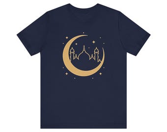 Crescent Moon Moschee Tee | Islamisches Ramadan Eid Shirt