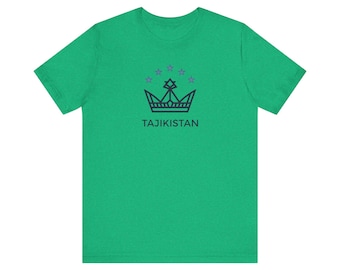 Tadschikistan Crown Emblem Tee | National Stars Grafik-Hemd