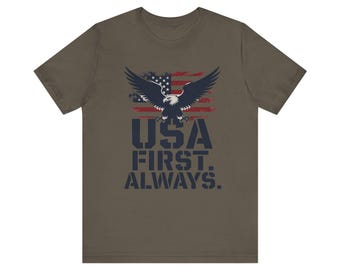 USA First Immer eagle Tee | Amerikanische Flagge Shirt
