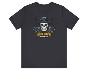 Prime Power Schädel-Logo-T-Shirt | Elektriker Powerline Crew Shirt
