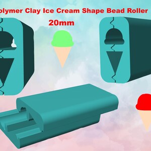Polymer Clay ICE CREAM Shape Bead Roller Fast Shipping