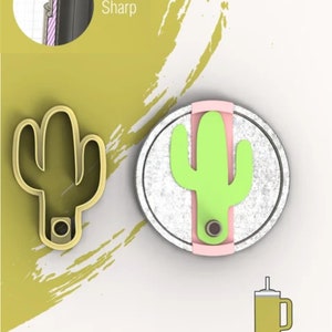 Stanley Topper Cactus Shape Tag Polymer Clay Cutters