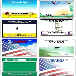 Custom License Plate Stickers Waterproof - Etsy