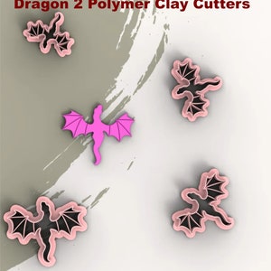 Dragon 2 Polymer Clay Cutters