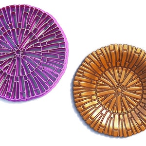 Trinket Dish Rattan Polymer Clay Cutter