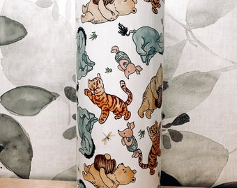 Winnie the Pooh Stainless Steel Tumbler | Classic Pooh Tumbler | Disney Vintage 100 Acre Woods Inspired | Kids Pooh Tumbler I Eeyore Tumbler