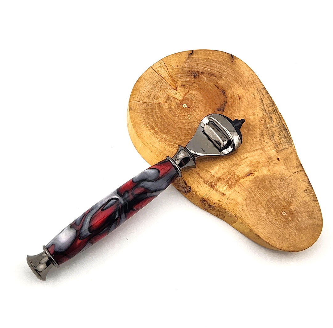 Resin Razor Handcrafted Resin Razor Handle in Red, Silver Gray, Black: Gillette ...