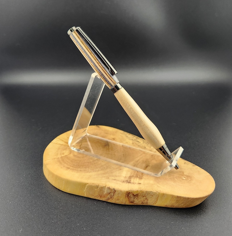handcrafted wood pen made on lathe