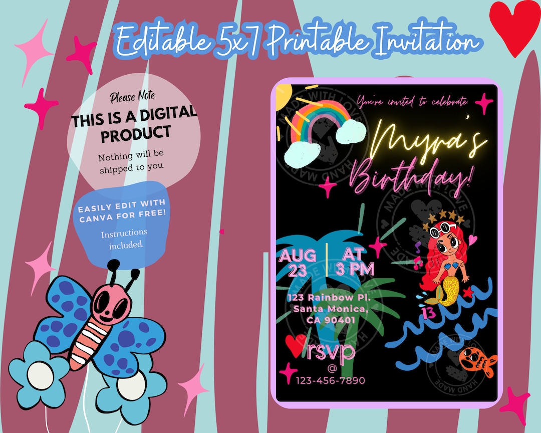 Karol G Party Invitation Template Reggaeton Editable Etsy