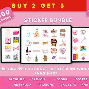 Mega-Aufkleber-Bundle, Aufkleber PNG-Bundle, digitale Symbol-Aufkleber, vorgeschnittene Aufkleber-Bundle, Goodnotes-Aufkleber, Aufkleber PNG-Set