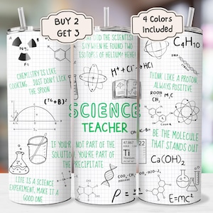 Science Teacher Tumbler - 20oz Teacher PNG Sublimation Design, Chemistry Teacher PNG, Gift for Teacher, Physics Teacher, Biology Teacher