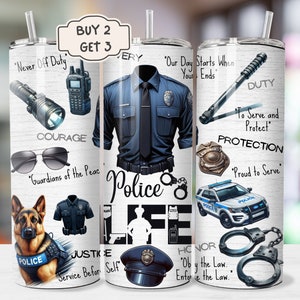 Police Tumbler - 20oz Tumbler Wrap, Police Life Printable PNG, Police Sublimation, Officer Tumbler Wrap, Profession Tumbler