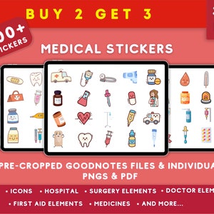 Medical Stickers, Digital Medical Stickers, Medical Goodnotes, Hospital Stickers, Healthcare Stickers, Doctor Stickers, Nurse Stickers