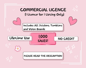 Commercial Licence for 1 LISTING, Up to 1,000 Sales, VirtualVibranceStore Commercial Licence