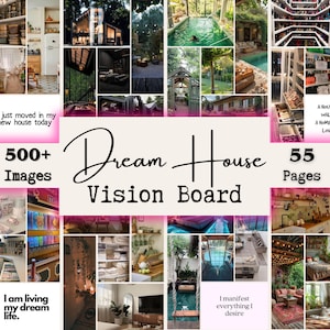 Vision Board della casa dei sogni, Vision Board 2025, Vision Board stampabile, Vision Board della manifestazione, Vision Board della casa dei sogni, Vision Board digitale