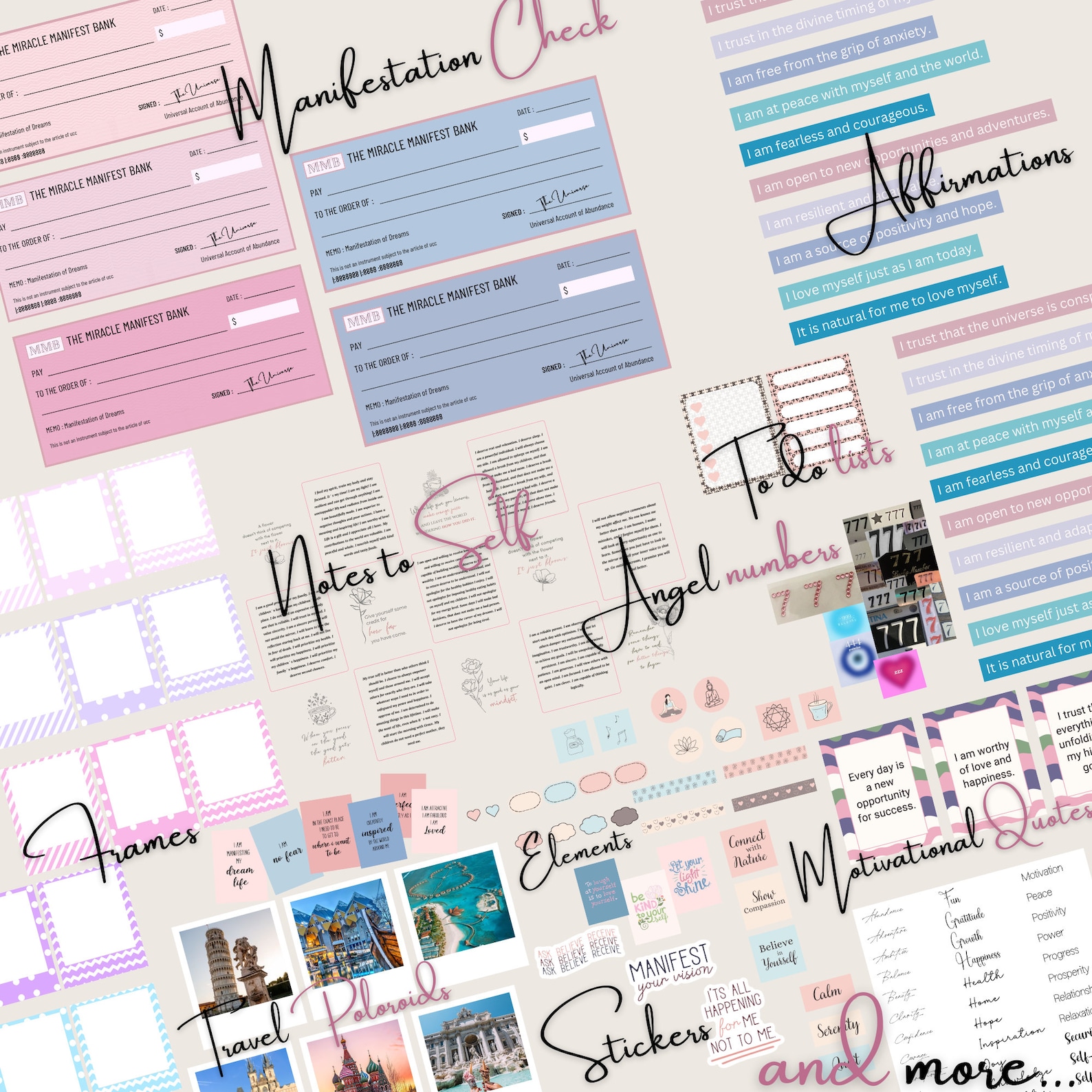 Kit Ultimate Vision Board 2026, Images imprimables Vision Board, Vision ...