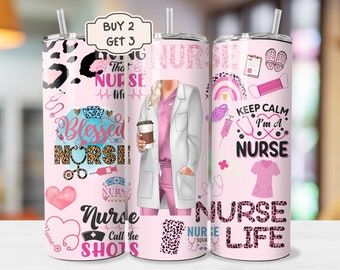 Emballage de verre d'infirmière, 20 oz d'emballage de verre skinny, gobelet d'infirmière PNG, infirmière Design PNG, sublimation d'infirmière, infirmière vie PNG, gobelet d'infirmière