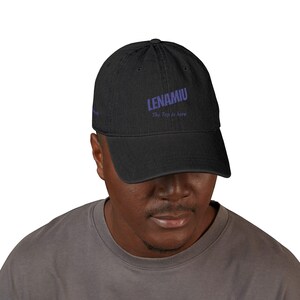 Channel 3 Lenamiu GL Embroidered Logo Denim Hat | Adjustable Baseball Cap | Thai GL Inspired Fan Merch | Unisex Streetwear Cap image 7