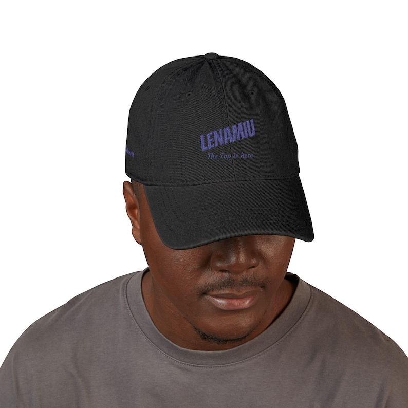 Channel 3 Lenamiu GL Embroidered Logo Denim Hat | Adjustable Baseball Cap | Thai GL Inspired Fan Merch | Unisex Streetwear Cap image 7