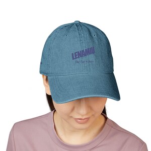 Channel 3 Lenamiu GL Embroidered Logo Denim Hat | Adjustable Baseball Cap | Thai GL Inspired Fan Merch | Unisex Streetwear Cap image 12