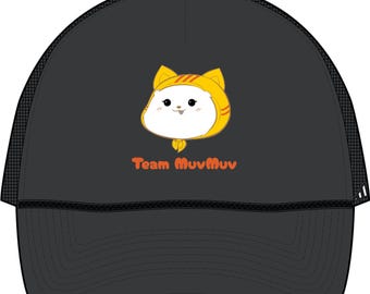 Cappellino GMMTV MilkLove GL MuvMuv Team / Cappellino da camionista ricamato / Stile Adidas Fundamental Dispatch / Merchandising per tifosi GL thailandesi / Cappellino streetwear unisex