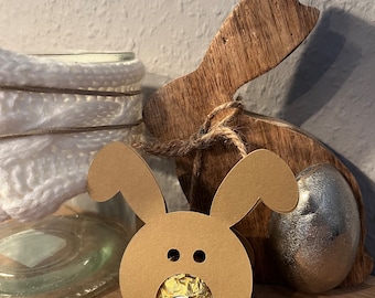 Osterhase Bunny Hase „Rocher“ Lolli Halter Gastgeschenk Tischdeko Mitbringsel Ostern