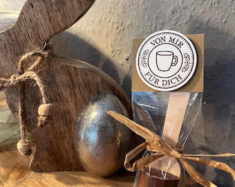 Drinking chocolate “for you” Small gift Organic chocolate spoon, hot chocolate, guest gift gift idea gift present Easter