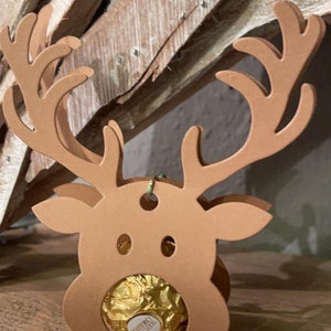 Moose “Rocher” light brown guest gift table decoration souvenir Christmas Winter Advent
