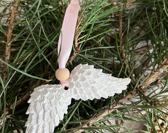 Angel wings gift tag guest gift souvenir Christmas tree decoration Advent Raysin decoration