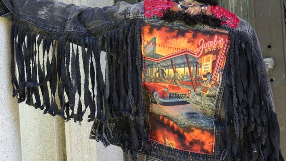 有名人着用 forsomeone LAYERED VINTAGE DENIM Module Biker Denim Jacket (3color) - HIFIFNK | 60% - Asian
