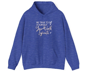 Hoodie Sweatshirt, Inspirational Motivational Quote Sweater Pullover, Gift for Him Her, Unisex Jumper, Cozy Hooded Top, Positive Vibes